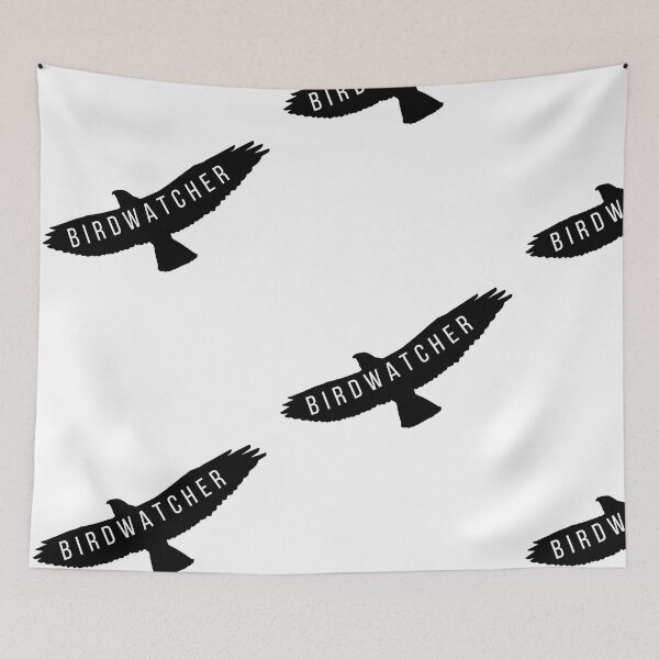 Item preview, Birdwatcher bird art logo designed and sold by TheWaterBirds.