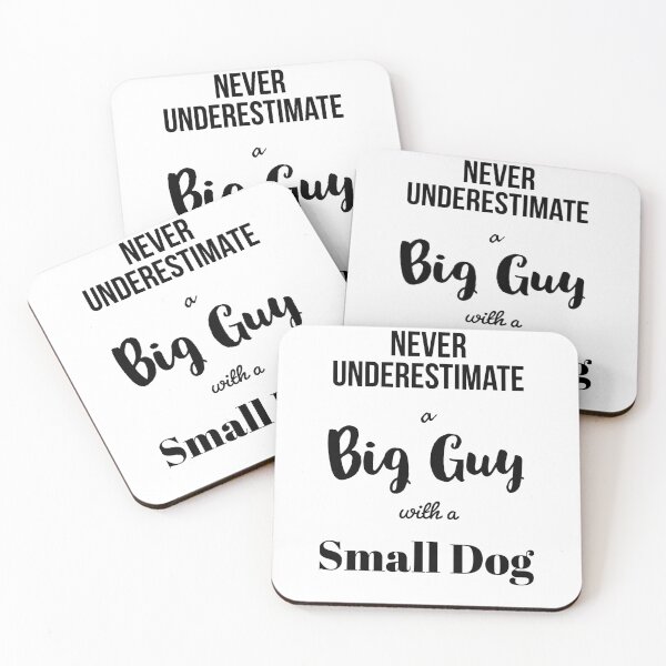 Item preview, Never underestimate a big guy with a small dog designed and sold by Gingatoo.