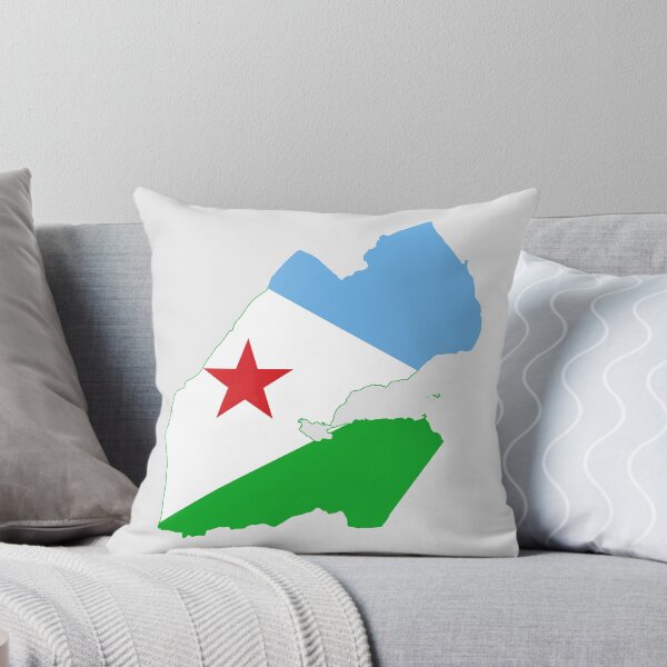 Item preview, Flag Map of Djibouti   designed and sold by abbeyz71.