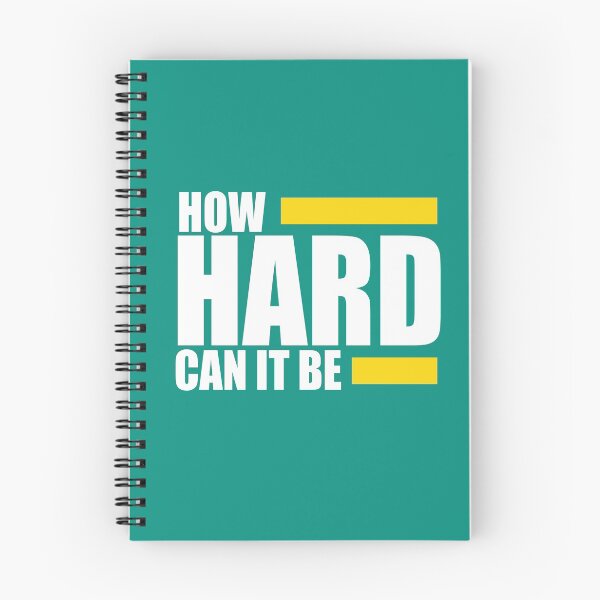 Item preview, How Hard Can It Be! Motivation Quote designed and sold by PrintBrint.