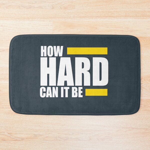 Item preview, How Hard Can It Be! Motivation Quote designed and sold by PrintBrint.