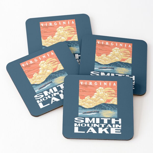 Item preview, Smith Mountain Lake Virginia Vintage Boat WPA Poster Style designed and sold by giantstepdesign.