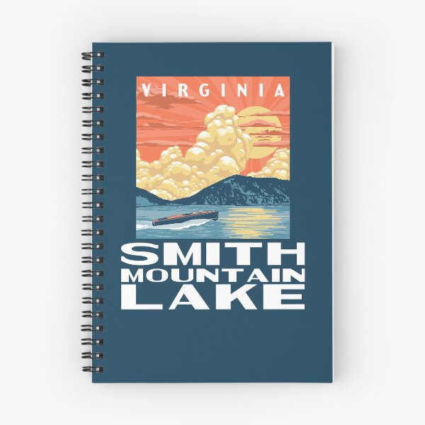 Item preview, Smith Mountain Lake Virginia Vintage Boat WPA Poster Style designed and sold by giantstepdesign.