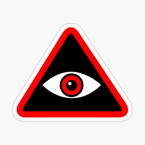 The watchful eye Sticker
