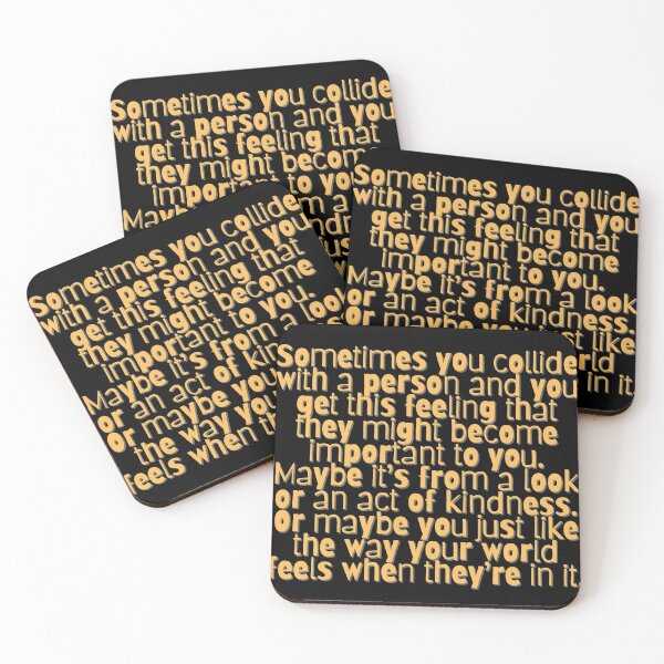 Item preview, Sometimes you collide with a person and you get this feeling that they might become important to you... designed and sold by micraelle.