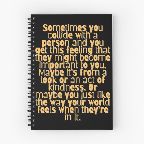 Item preview, Sometimes you collide with a person and you get this feeling that they might become important to you... designed and sold by micraelle.
