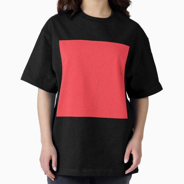 Coral Red Oversized T-Shirt