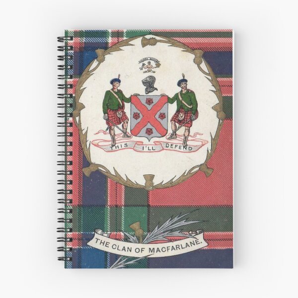 Item preview, Clan MacFarlane Vintage Tartan Crest Badge designed and sold by BagTown Clans.