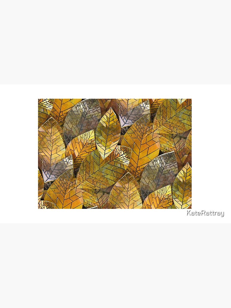 Thumbnail 4 of 4, Coffee Mug, Golden Leaves Mosaic designed and sold by KateRattray.