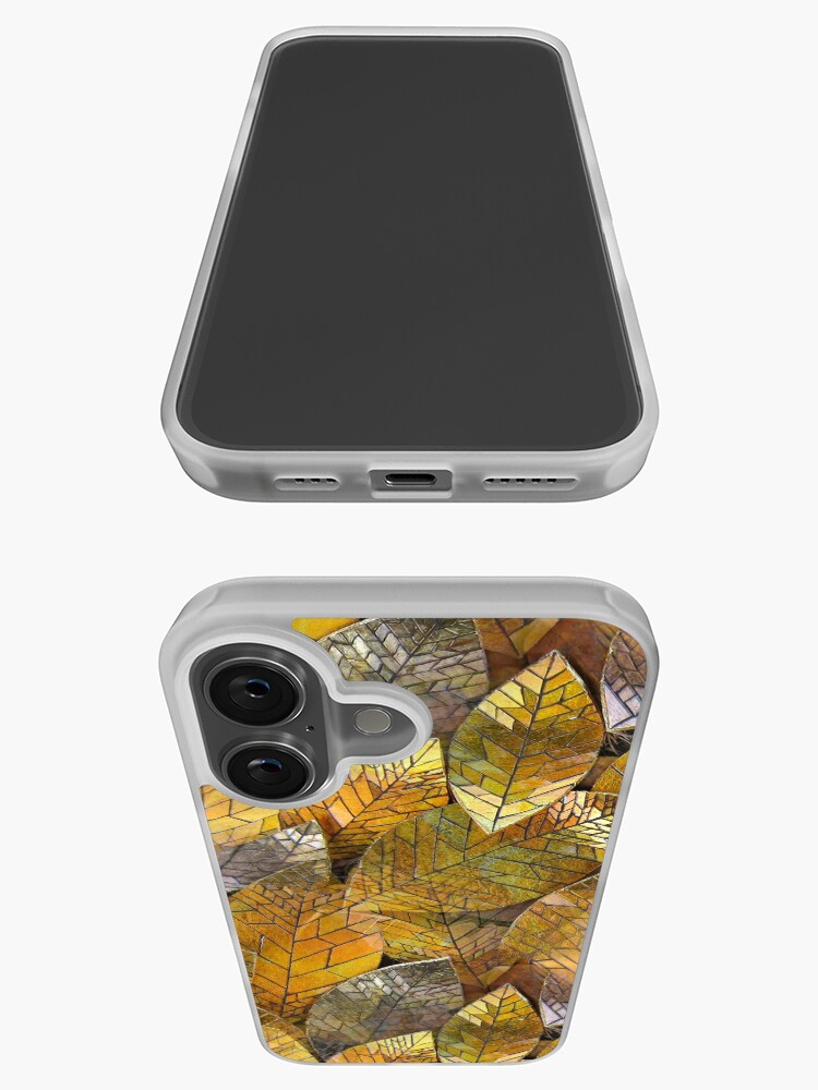 Thumbnail 3 of 5, iPhone Case, Golden Leaves Mosaic designed and sold by KateRattray.