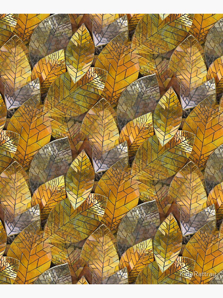 Thumbnail 5 of 5, Tote Bag, Golden Leaves Mosaic designed and sold by KateRattray.