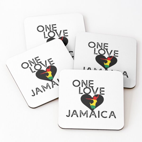 Item preview, One love Jamaica T-shirt with black letters. designed and sold by obedtheartist.