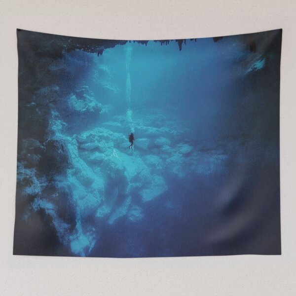 Item preview, The diver in the deepest part of the cave. designed and sold by Karine Dupras.