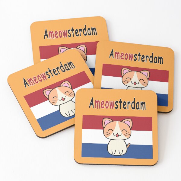 Item preview, Ameowsterdam Cute Cat Pun designed and sold by usernamenaijan.