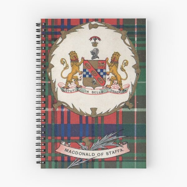 Item preview, Clan MacDonald of Staffa Vintage Tartan Crest Badge designed and sold by BagTown Clans.