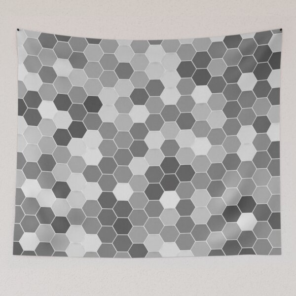 Item preview, Grey Honeycomb Pattern designed and sold by lizmcginn.