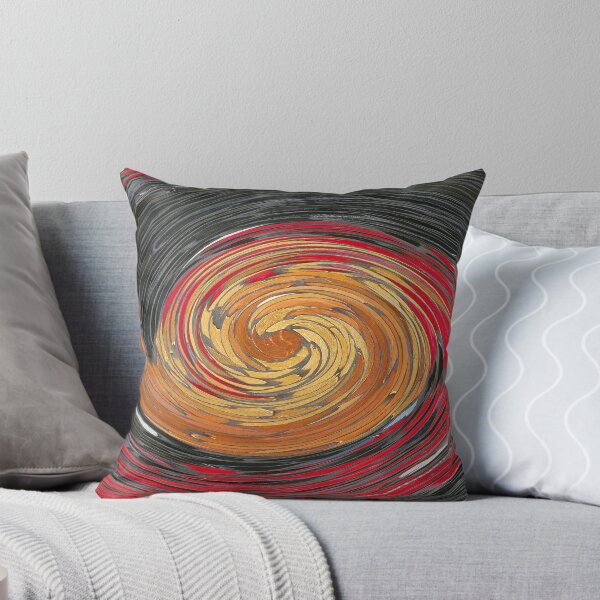 Darkness is Gathering in a Swirl Throw Pillow