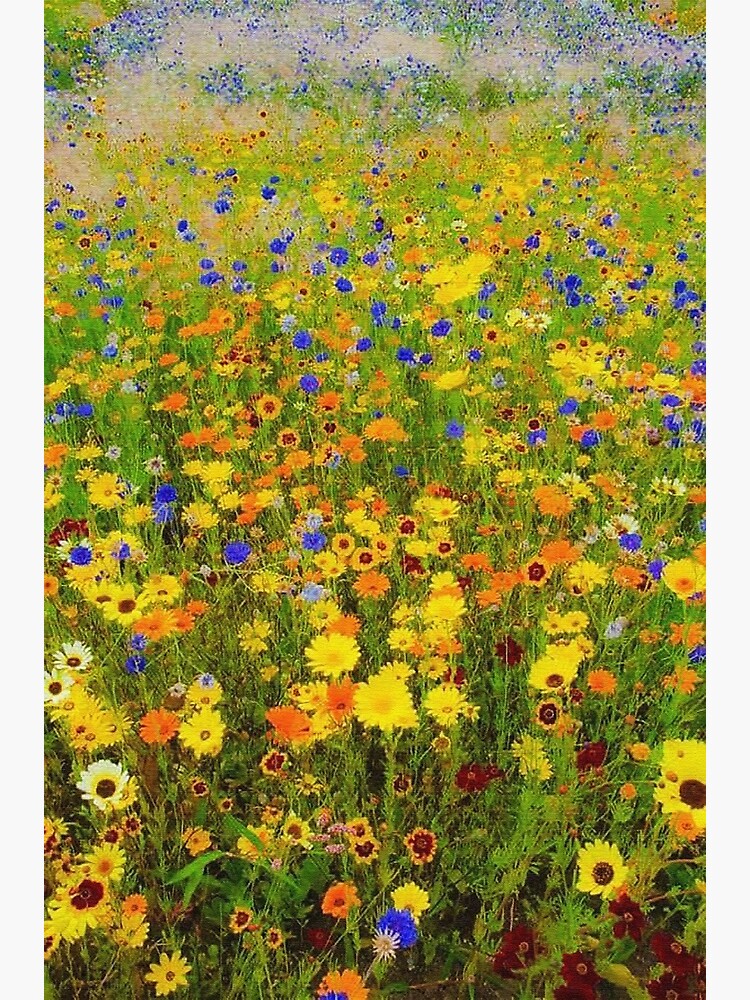 Discover Field of flowers by Gustav Klimt Premium Matte Vertical Poster