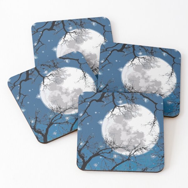 Item preview, The full moon through the tree branches. designed and sold by Karine Dupras.