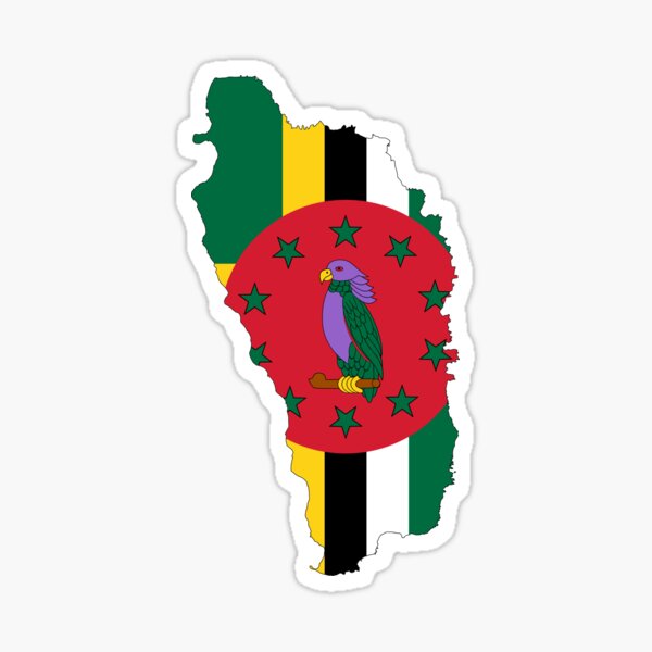 Item preview, Flag Map of Dominica designed and sold by abbeyz71.