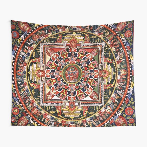 Tibetan Mandala Tapestry