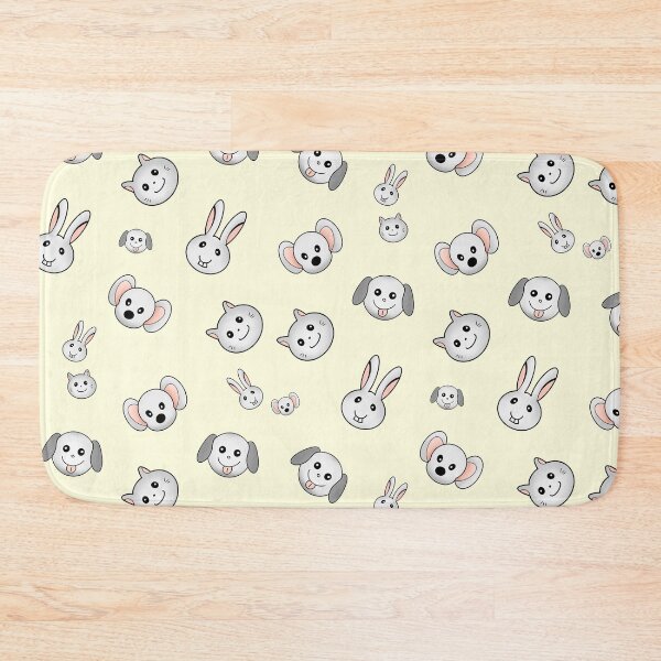 Item preview, Puppy Kitty Cat Bunny Mouse (yellow) designed and sold by RitaLaiArt.