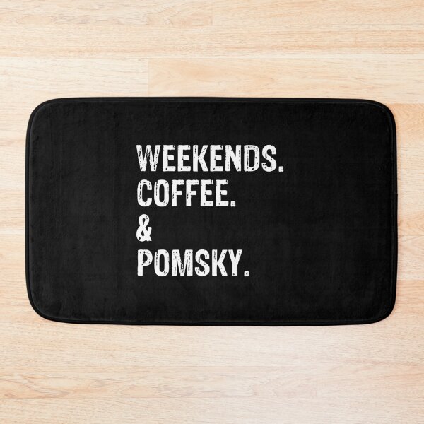 Item preview, Weekends Coffee and Pomsky Dog Gift designed and sold by Guarddogdrive.