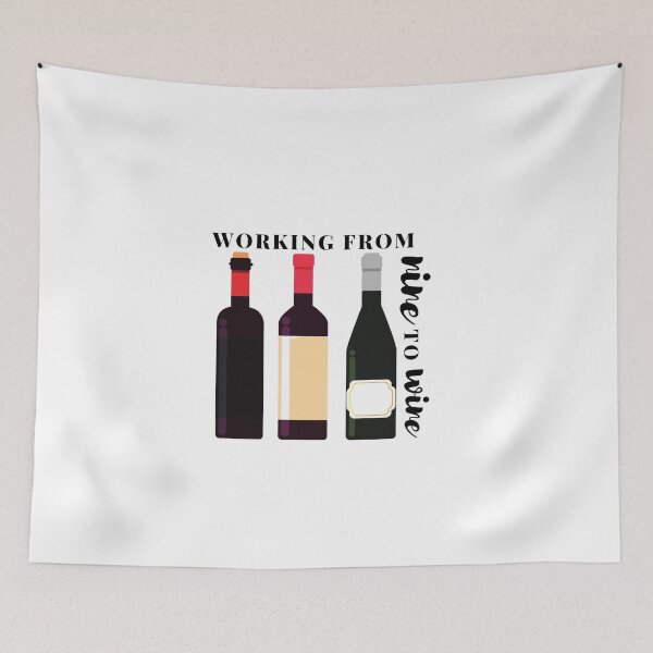 Item preview, working from nine to wine designed and sold by JocelynCrafts.