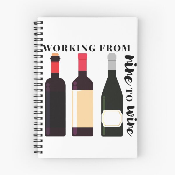 Item preview, working from nine to wine designed and sold by JocelynCrafts.