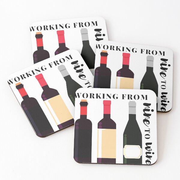 Item preview, working from nine to wine designed and sold by JocelynCrafts.