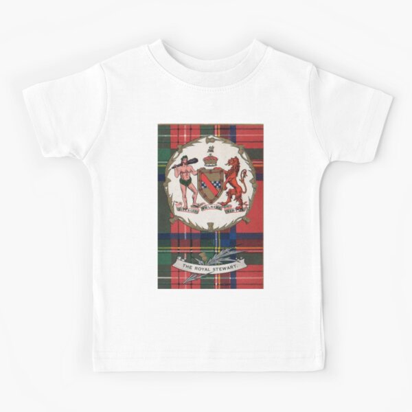 Item preview, Clan Stewart Vintage Royal Tartan Crest Badge designed and sold by BagTown Clans.