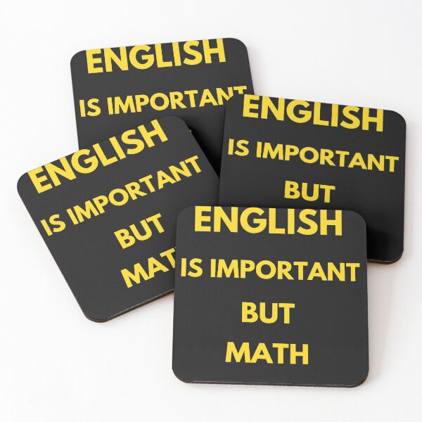 Item preview, English Is Important But Math Is Importanter designed and sold by UsaHappyArt.