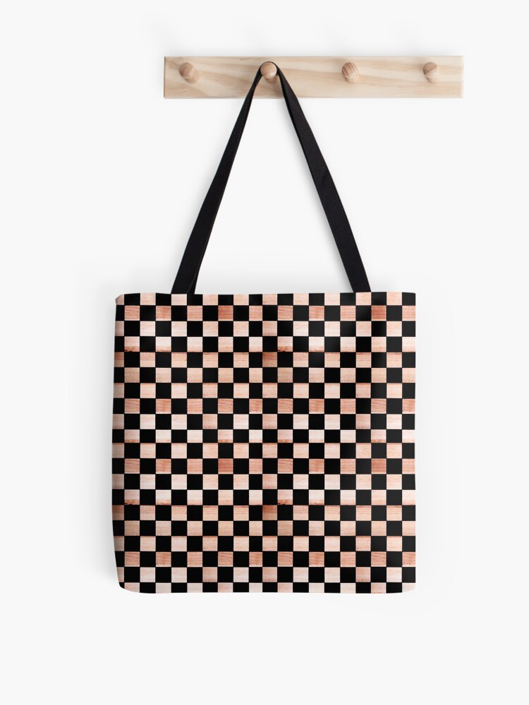 Beige Checkered Bag 