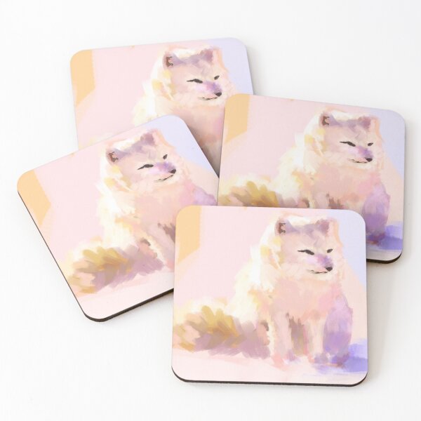 Item preview, arctic fox abstract  designed and sold by bluecacti.