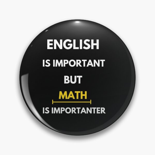Artikelvorschau, Englisch ist wichtig, aber Mathematik ist wichtiger entworfen und verkauft von UsaHappyArt.