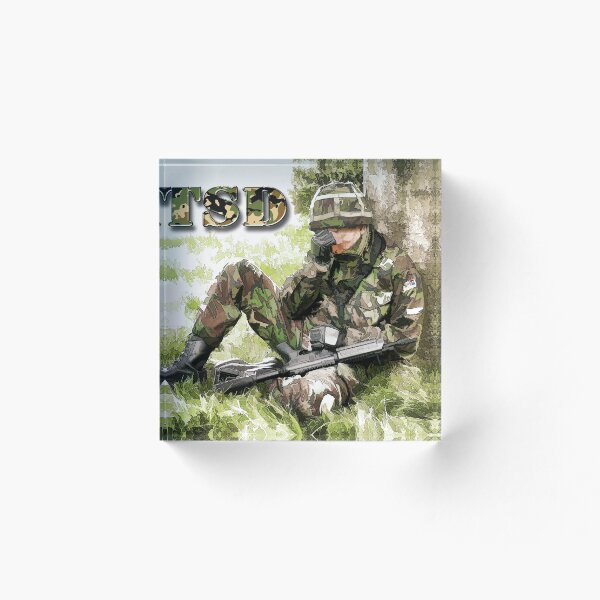 Item preview, Soldier with PTSD designed and sold by flyingscot.