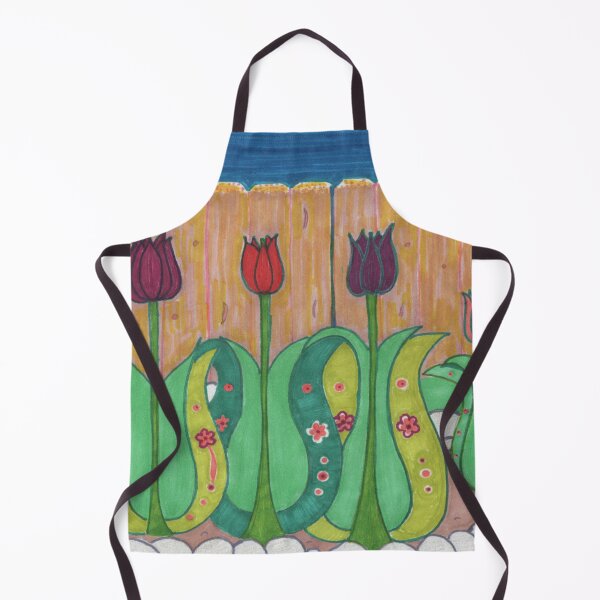 Item preview, Tulips gathering in the rock garden designed and sold by BelindaFuller.