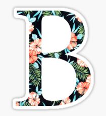Beta Floral Greek Letter Sticker
