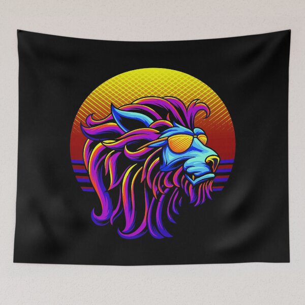 Item preview, Lion Head Artwork Retro designed and sold by mouad naouiri.