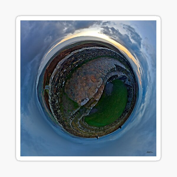 Winter Solstice Dawn over Grianan, Donegal, Ireland Sticker