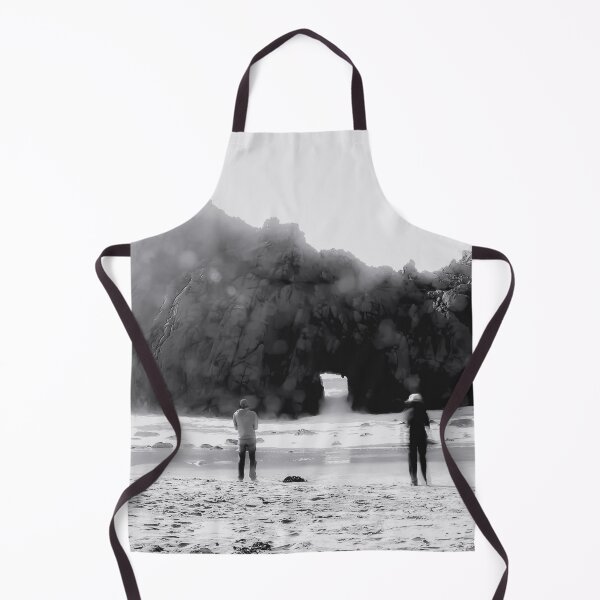 Item preview, big stone at Pfeiffer beach, Big Sur, California, USA in black and white designed and sold by Mrvell.