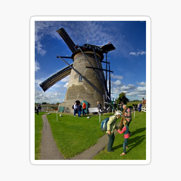 A Kinderdijk Windmill Sticker