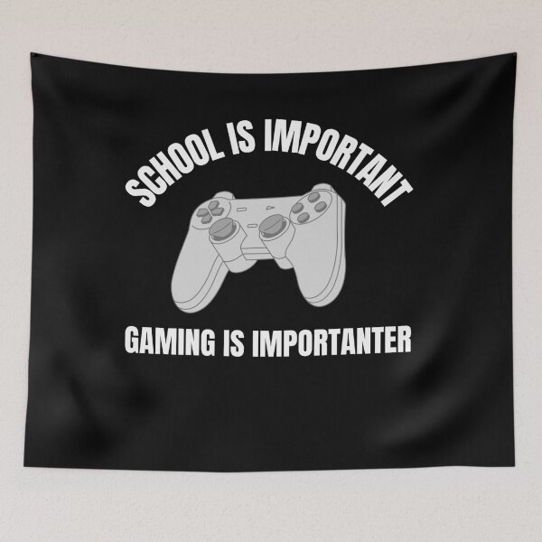 Item preview, School Is Important But Gaming Is Importanter designed and sold by TeePartyHost.
