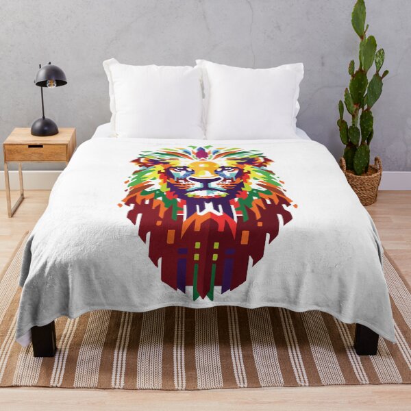 Item preview, Lion Head Colorful Pop Art designed and sold by mouad naouiri.