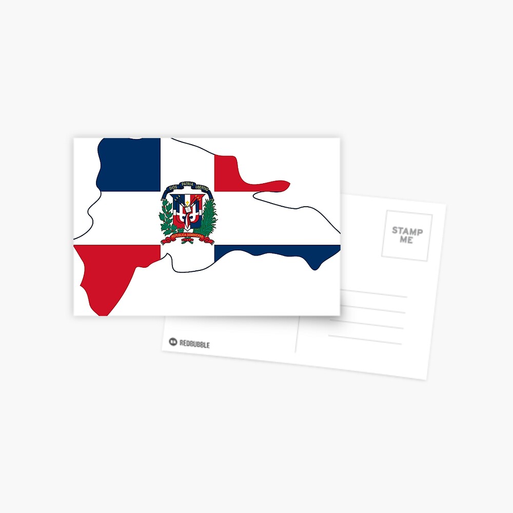 flag-map-of-the-dominican-republic-postcard-for-sale-by-abbeyz71