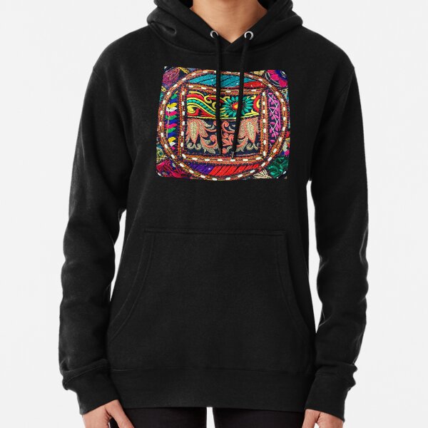 Hand embroidered sweatshirt wearable art Clothing Womens Clothing Hoodies & Sweatshirts Sweatshirts abstract embroidery 