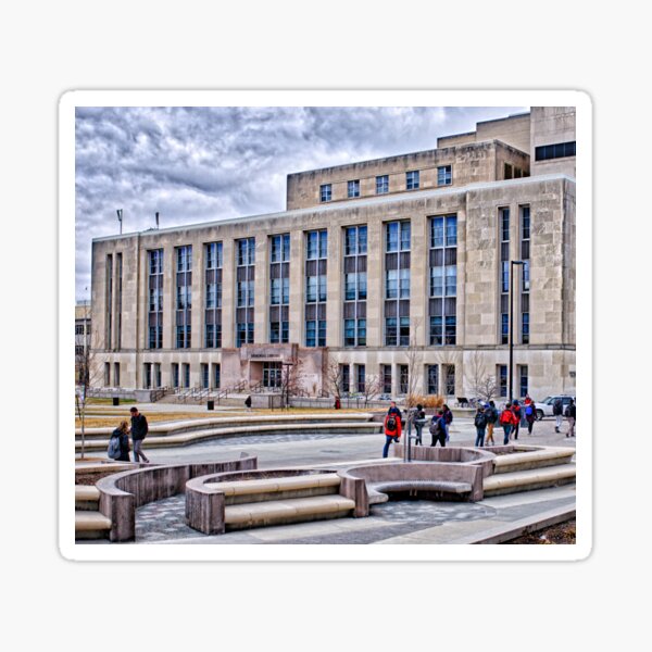 Vista previa del artículo con la obra «Biblioteca UW Madison Memorial», diseñado y vendido por Victor Kilman.