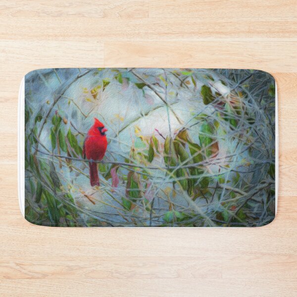 Item preview, Cardinal Visits The Garden designed and sold by DianeLindonCoy.