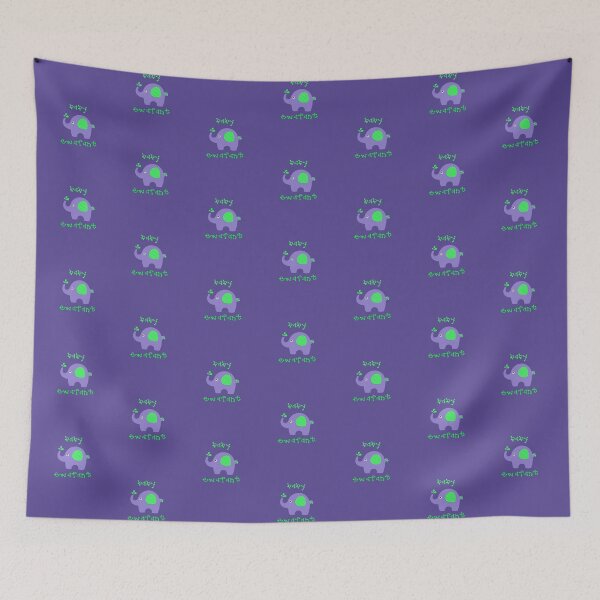 Item preview, Baby Ewafant (Elephant) Green/Purple designed and sold by PawsitiveMum.