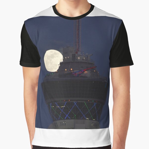 Full Moon & Stratosphere Tower Graphic T-Shirt